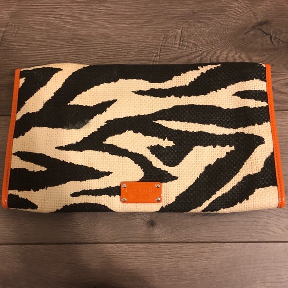 SOLD Kate Spade La Playe de Zebra Clutch - Picture 6 of 10